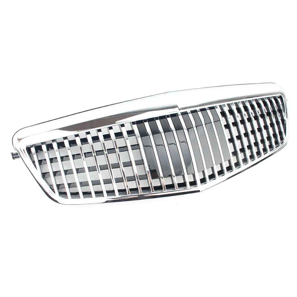 New Front Racing Upper Radiator Kidney Grille Cover For Mercedes-Benz W212 E-Class 2009-2013 E250 E300 E350 Maybach Style