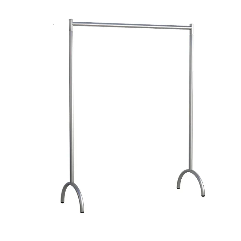 Light luxury stainless steel bedroom hanging clothes artifact coat rack, clothing store floor-to-ceiling household