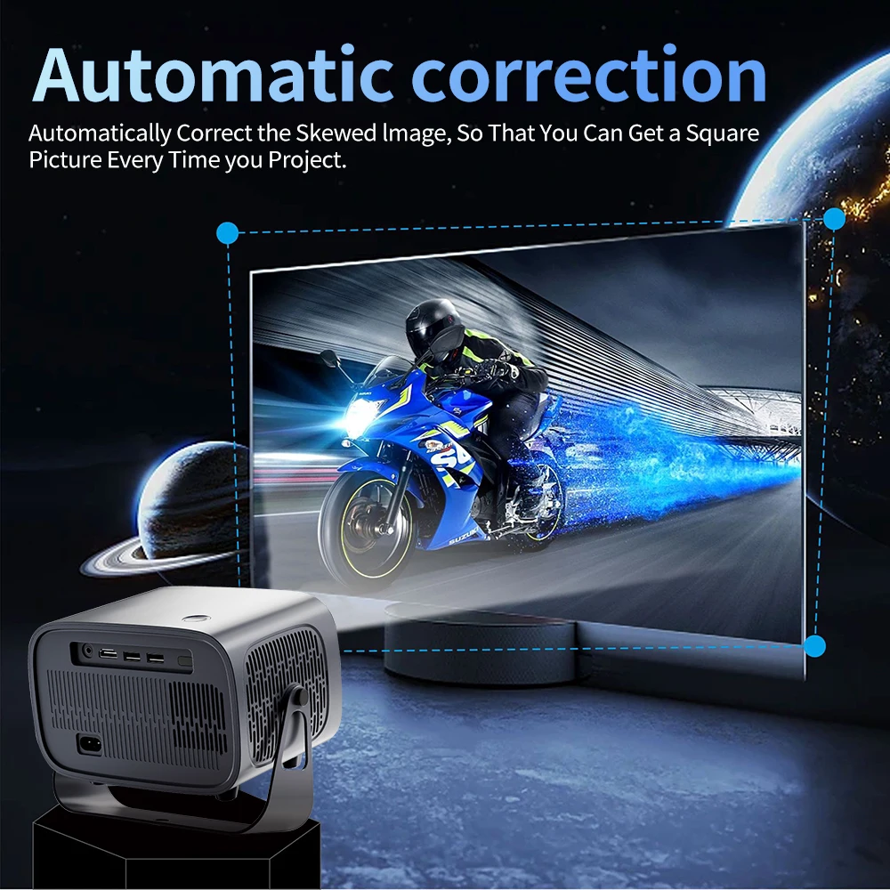 Proyektor Full HD A10 PLUS Pro 1080P 2K 4K Video Proyektor Portabel WiFi 6 Android Home Theater Proyektor Pintar Proyektor LED