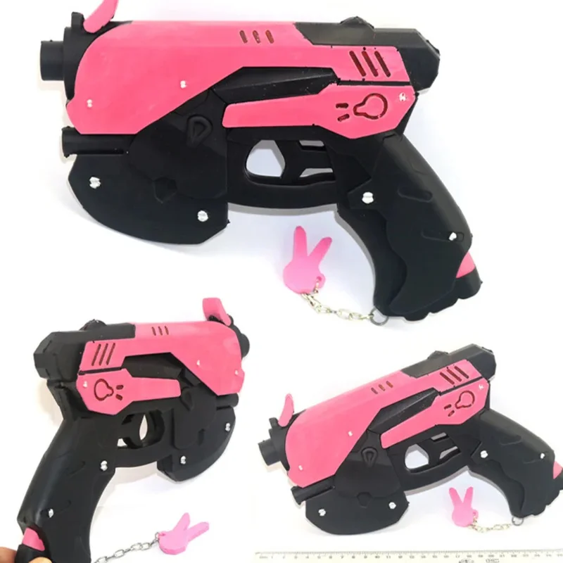 Anime Game OW Cosplay Props D.va Cosplay Accessories DVA Cosplay Prop PVC Toy Pistol Cap Gun Weapons 27cm * 19cm