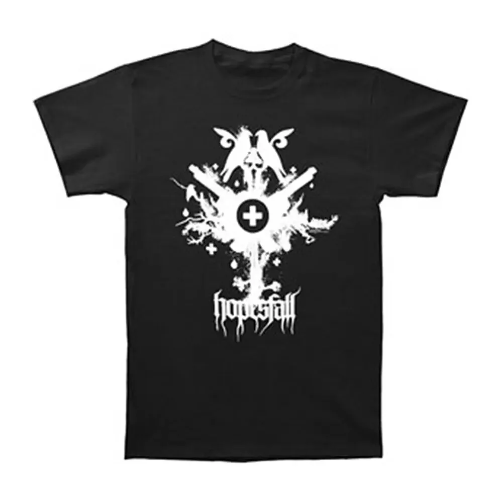 Hopesfall Men'S Cross T Shirt Large Black