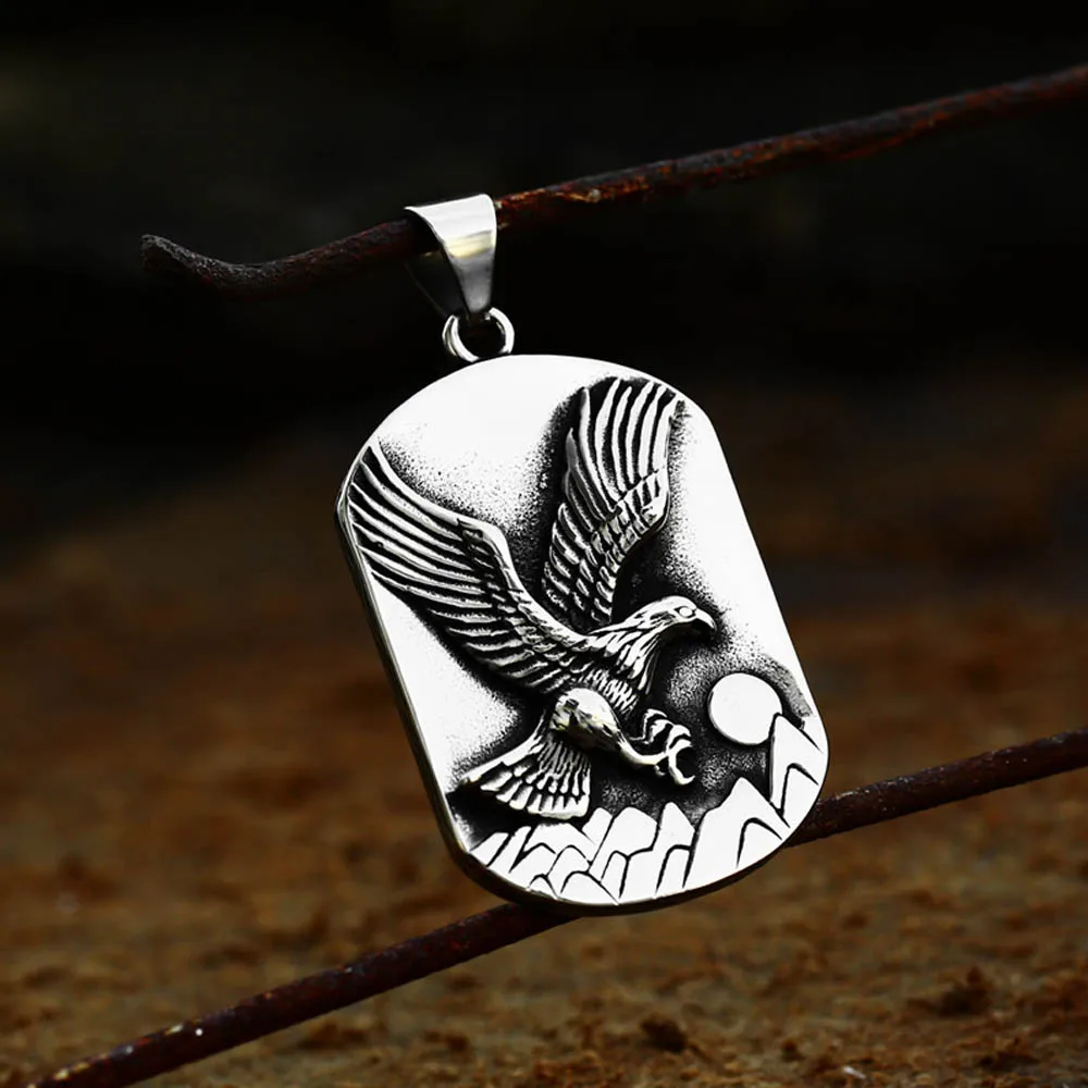 فاسق الهيب هوب الفولاذ المقاوم للصدأ الحيوان قلادة قلادة الرجال شخصية الموضة الأسد الأفعى قلادة السائق مجوهرات الحفلات بالجملة #4
