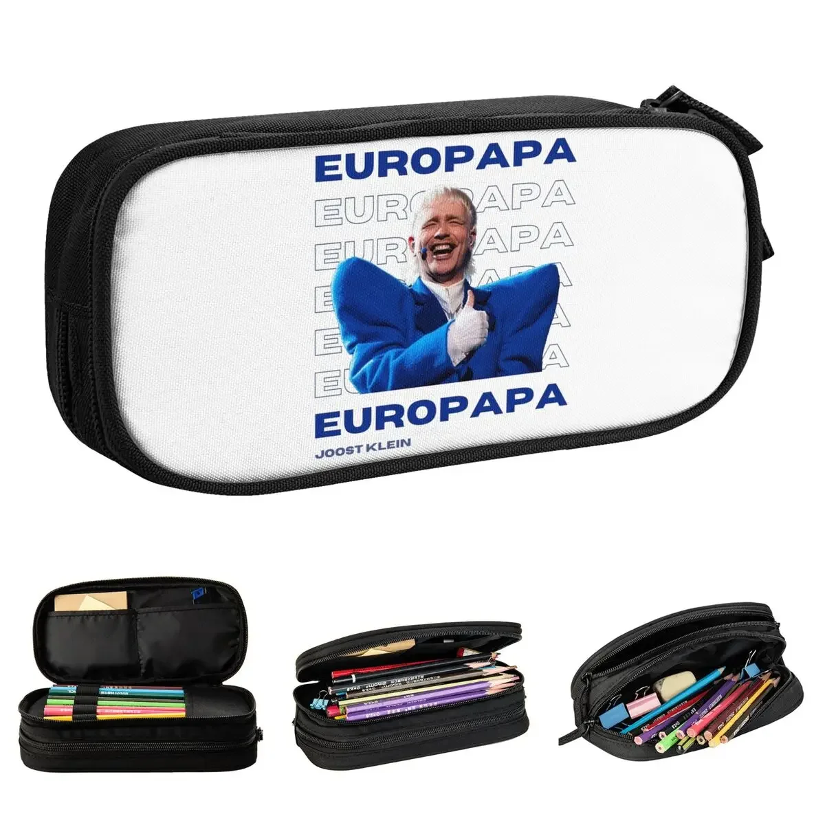 Fun Europapa Netherlands 2024 Joost Klein Pencil Case Pencilcases Pen Holder Girl Boy Big Capacity Bag Office Gift Stationery