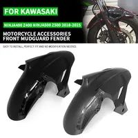 Guardabarros Delantero para Motocicleta Kawasaki Z400 500 Ninja400 Compatible con Ninja500 Z400 Z500 2018-2025, Accesorios de Fibra de Carbono ABS