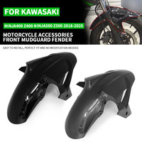 For Kawasaki Z 400 500 Ninja400 Ninja500 2018-2025 Z400 Z500 18-25 Motorcycle Front Mudguard Fender Accessories Carbon Fiber ABS