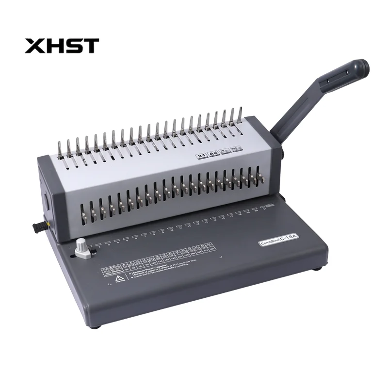 

Products Plastic Comb Binding Machine Perfect Manual Book Binding Machine for Office Wire A4 Binding Machine
