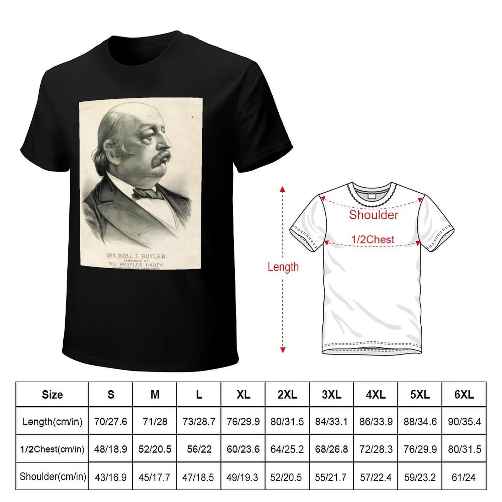 Gen. Benj. F. Butler - candidate of the peoples party, for president - 1884 - Currier & Ives T-Shirt