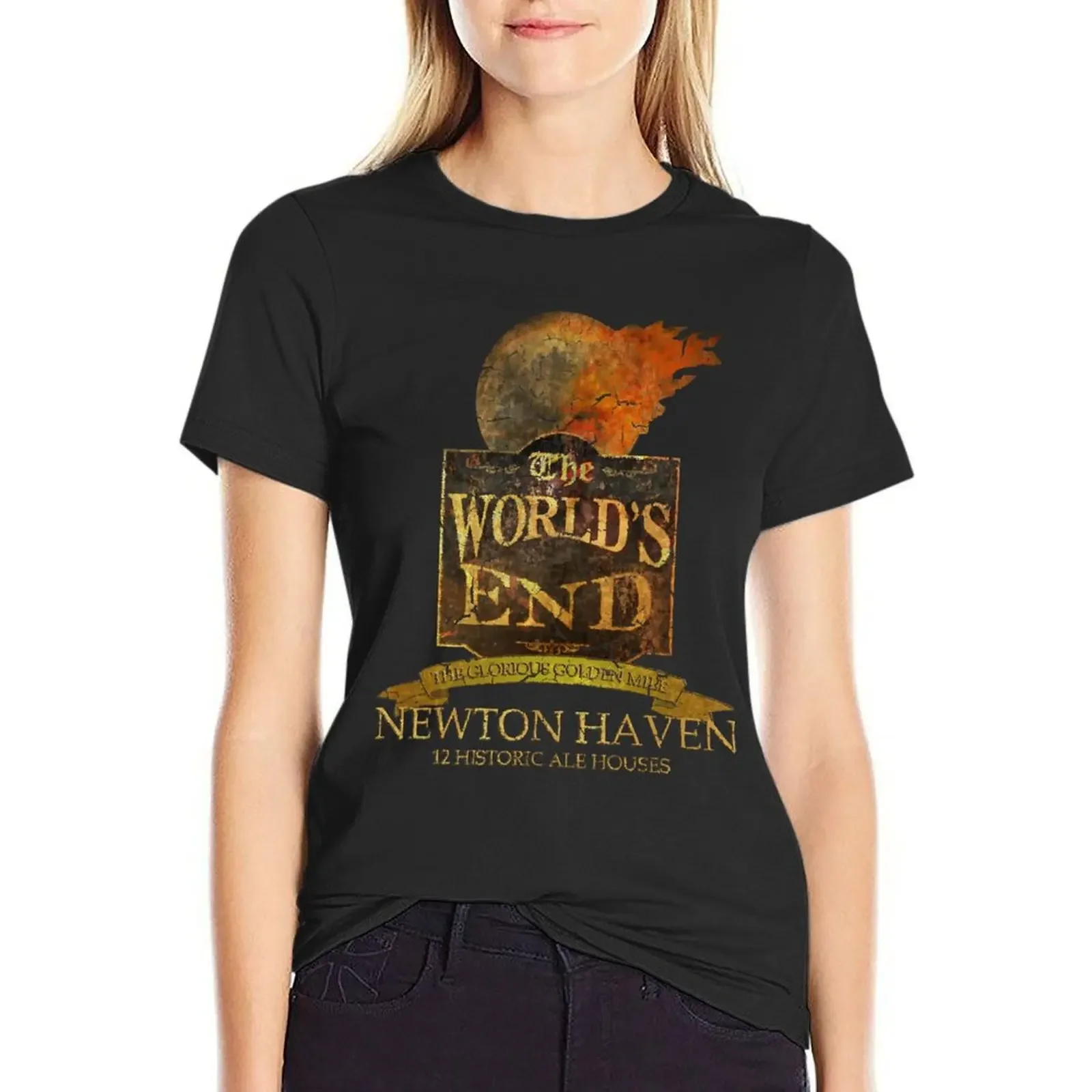 

The World's End T-shirt Blouse female black t shirts for Women