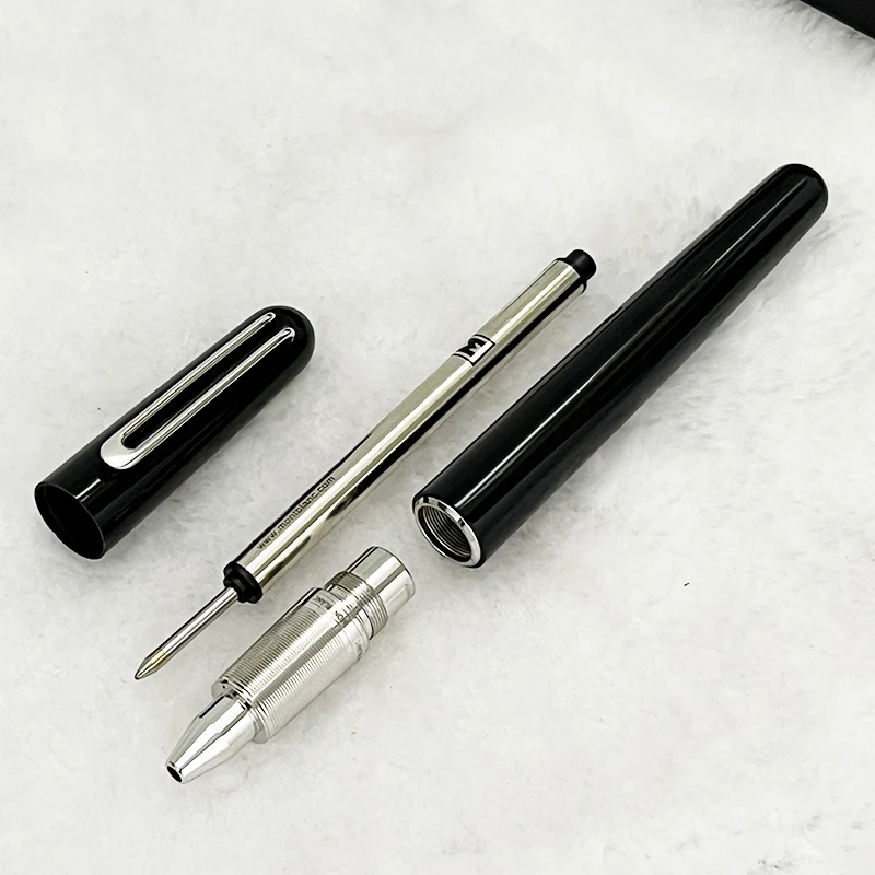 Lanlan-M Series Magnetic Shut Cap, Classic MB Rollerball Caneta Esferográfica, Escrita Lisa com White Star, Luxo