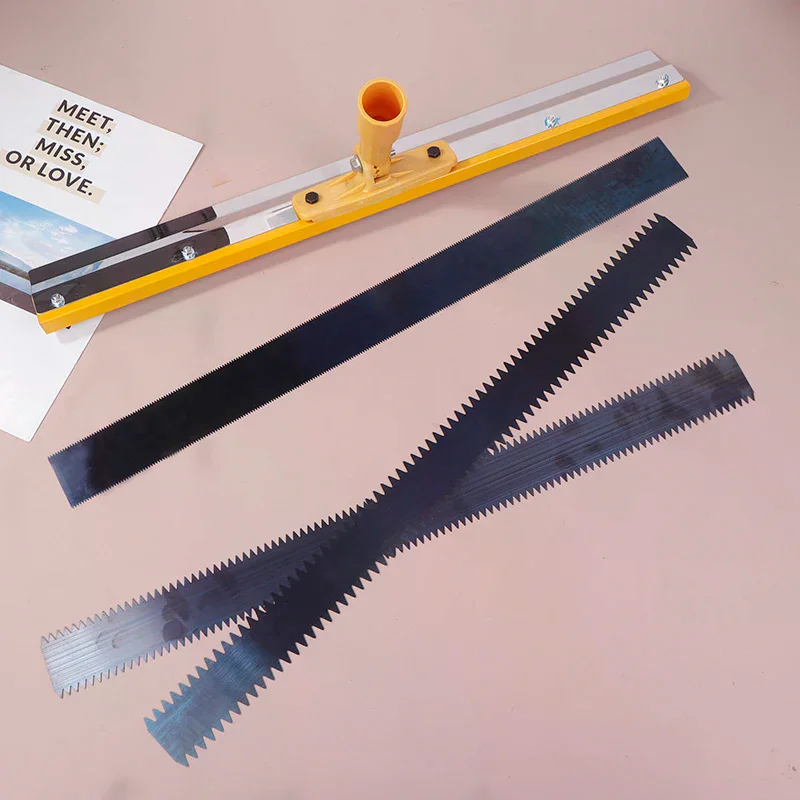 Push Knife  Self-Leveling Scraper Ring Epoxy Floor Base Plate Scraper Tool Tooth Height 2mm/5mm/8mm Tooth Strip Standing