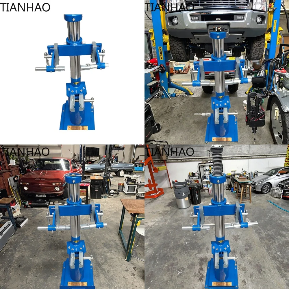 Heavy-Duty Hydraulic Vehicle Automatic Spring Compressor with Manual Control Spring Cylinder and Upward-Lifting Force Leg
