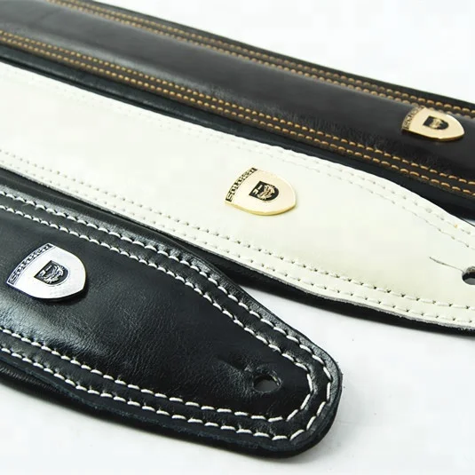 genuine leather custom guitar strap