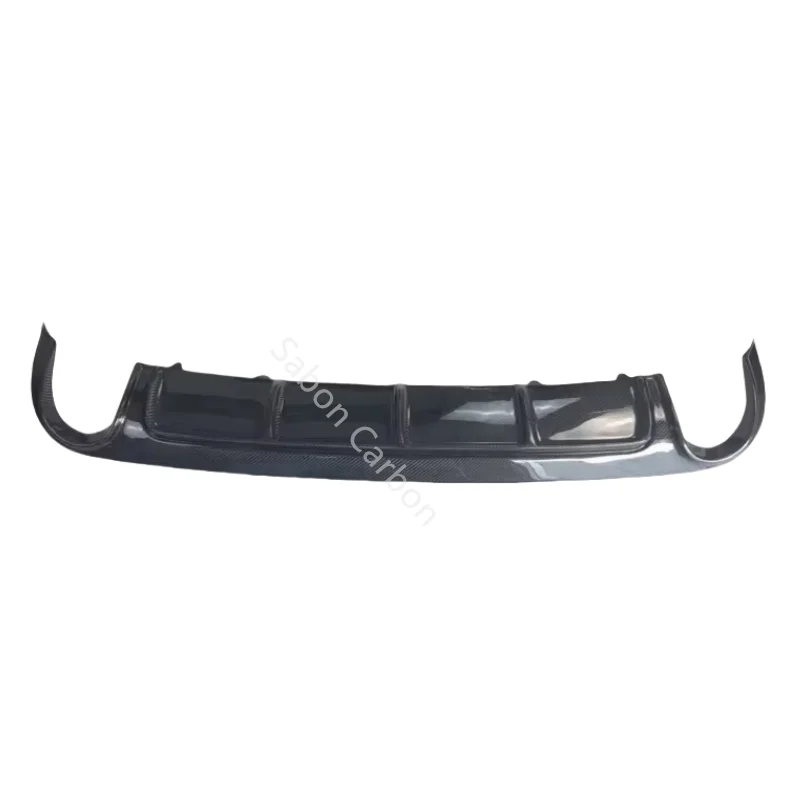 2008-2011 Fin style carbon fiber rear diffuser lip for VW PASSAT R36