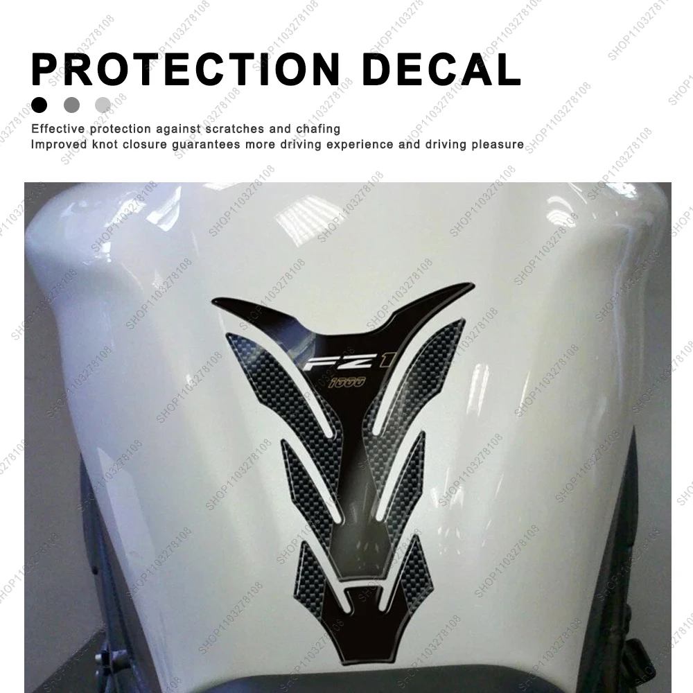 For YAMAHA FZ1 fz1 Motorcycle Anti slip Tank Pad Side Traction Pads Protector Sticker 3D gel Resin Stickers kit
