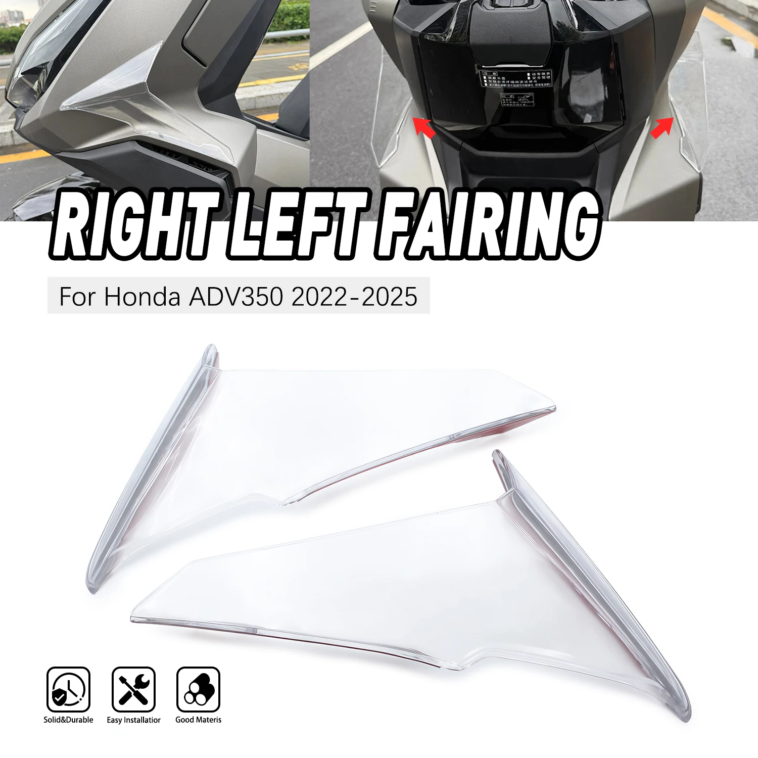 

FOR HONDA ADV350 ADV 350 2022 2023 2024 2025 Leg Guard Wind Deflector Side Leg Protector Windshield Cover Motorcycle Accessories