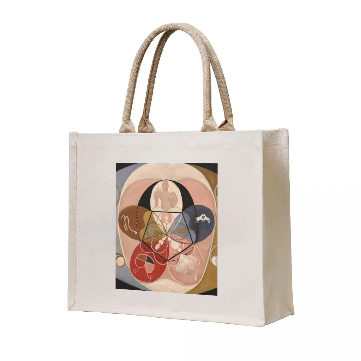 

Hilma af Klint Evolution, No. 14, Group VI Tote Bag shopping bags foldable Lady bag Women's handbag
