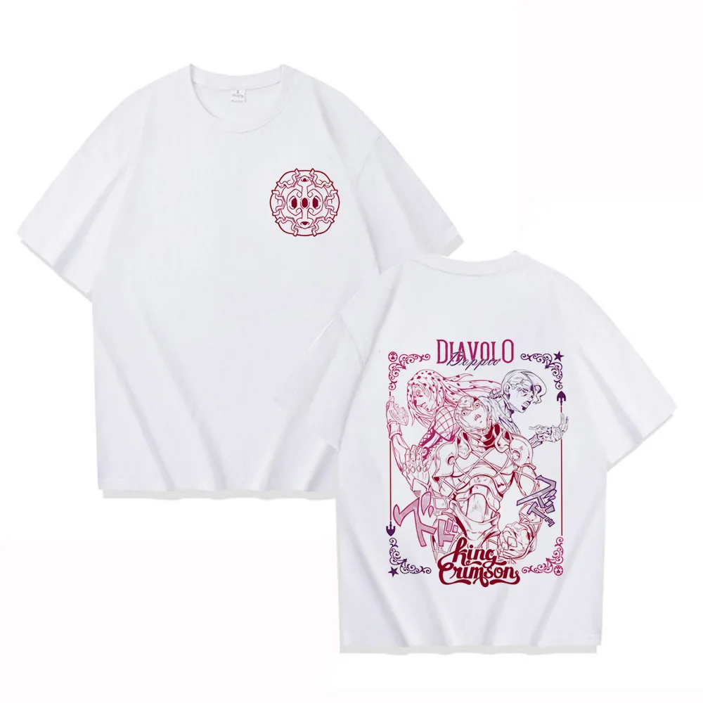 Jojo Bizarre Adventure T-shirt Kira Killer Queen Japanese Anime Manga Shirt Soft Tee Cartoon T Shirt
