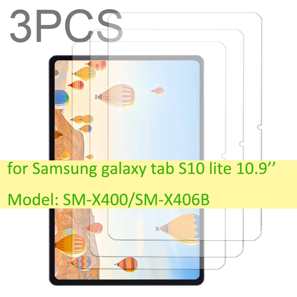 

3-pack Tempered glass screen protector for Samsung galaxy tab S10 lite 10.9'' 2025 SM-X400 SM-X406B tablet protective film