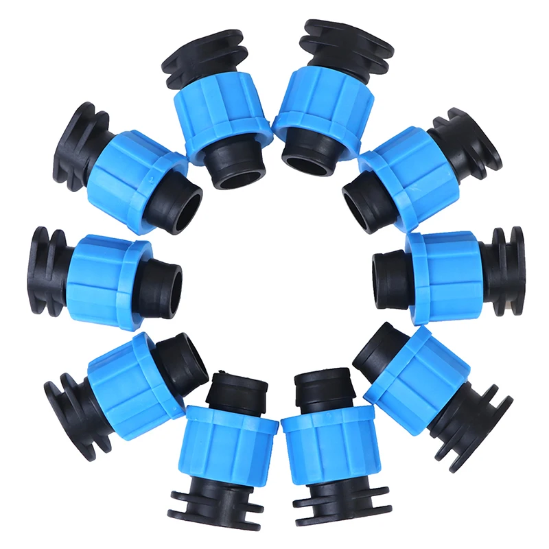 10 Stuks 16Mm Druppelirrigatie Tape Einde Plug Pijpfitting Connectoren Draad Slot
