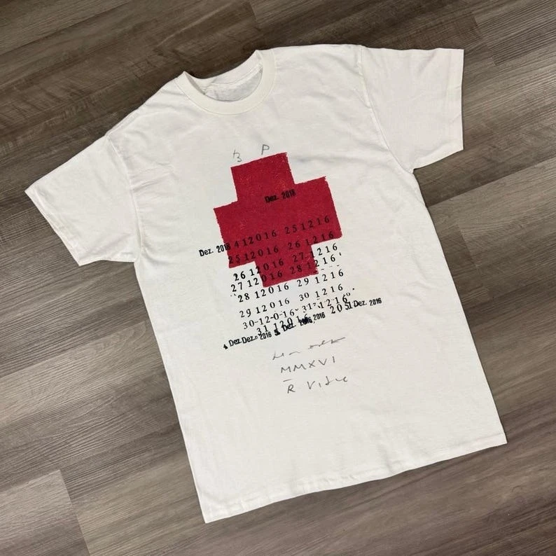 Minimalist Graphic Abstract Red Cross Print Modern Art T Shirt Funny Meme Shirt Men Women Casual Harajuku Streetwear Y2k Tops