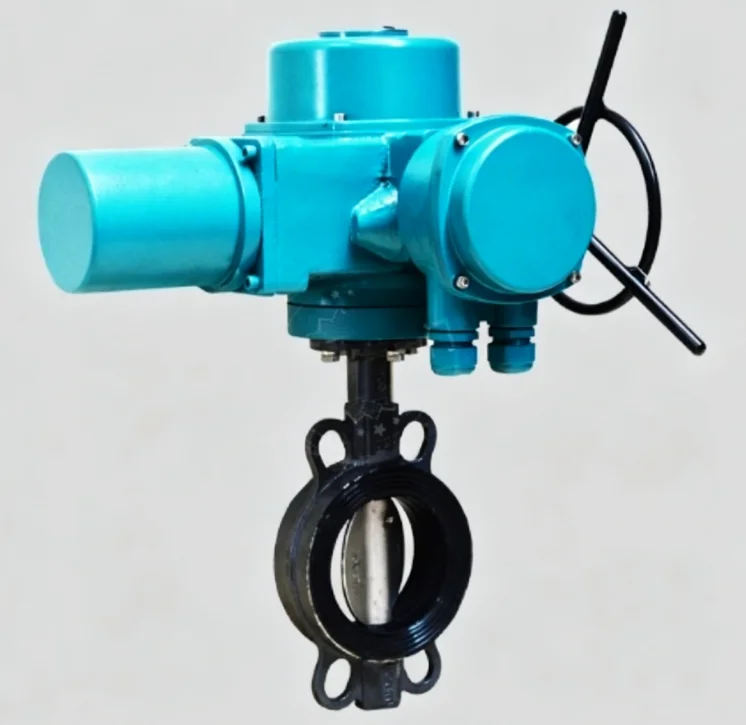 Electric three eccentric hard seal flange butterfly valve wear-resistant carbide steel with intelligent explosion-proof