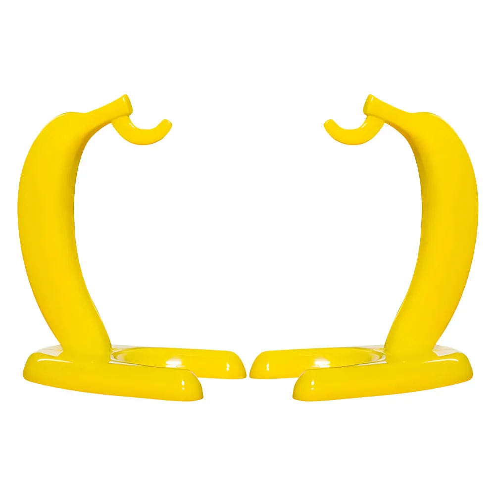 

2Pcs Banana Fruit Hanger Grape Hanging Rack under Cabinet Kitchen Counter Display Rack Preservation ganizer Storage