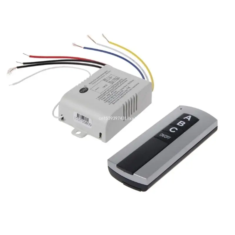 3 Channel ON/OFF Wireless Light and Receiver Remote Control for Smart Light Receiver Transmitter Durable