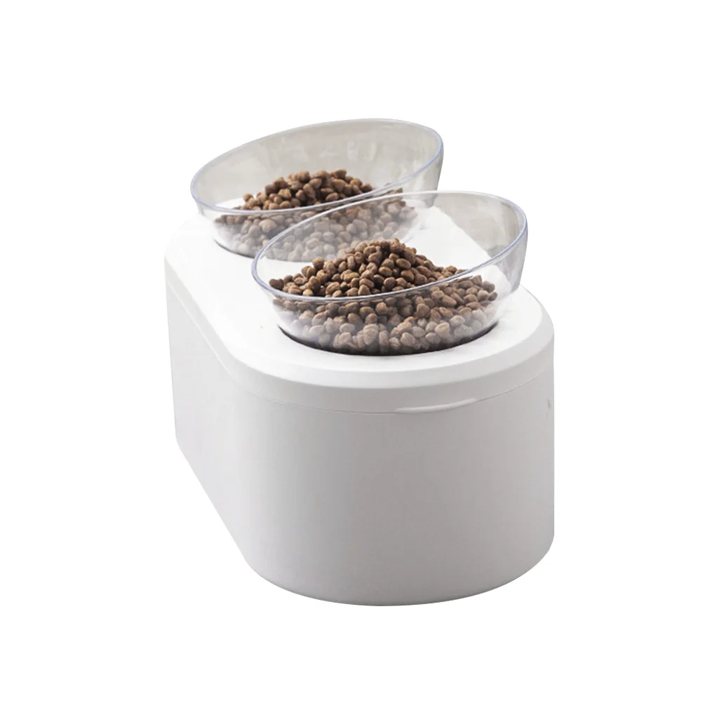 

Adjustable Angle Cat Bowl Dishes Whisker Friendly Food Water Bowls Raised Feeder Non Base Transparent Pet Supplies Dog