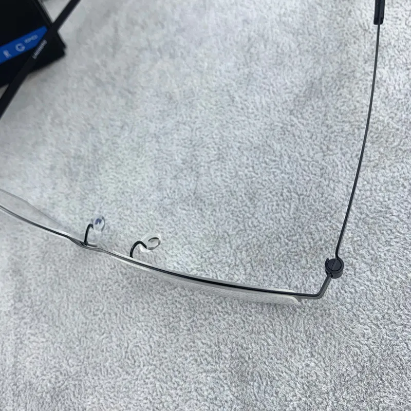 Pure Titanium Square Large Frame Myopia Frame 9519 Men's Business Simple Frame with Anti-blue Light and Anti-fatigue