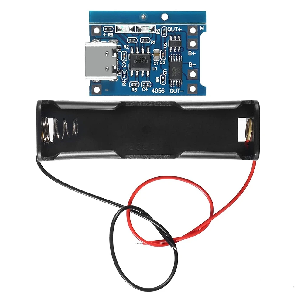 USB C타입 리튬 배터리 충전 보드, BMS 충전 모듈 보호, TP4056, 5V 1A