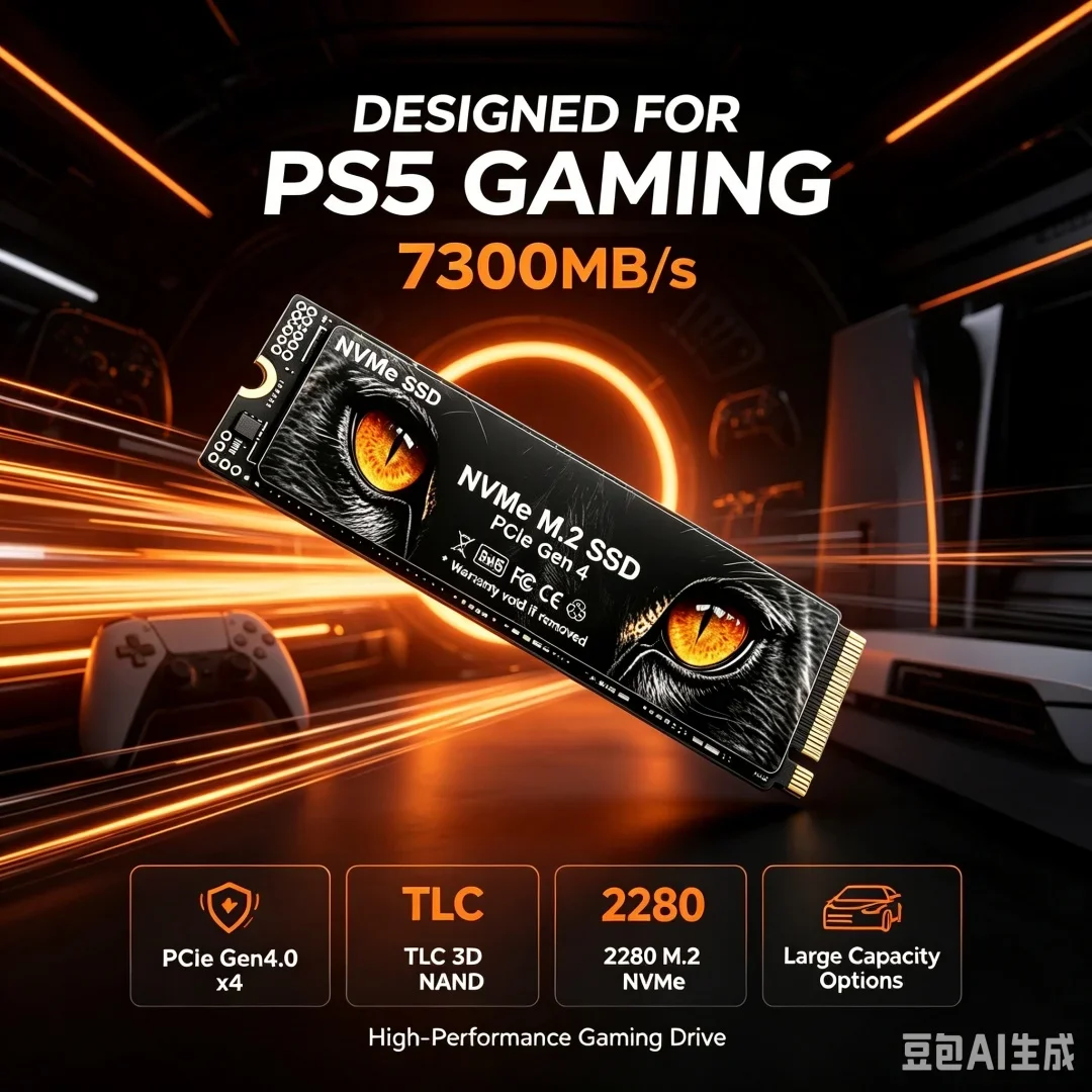High Speed 7300MB/s SSD NVMe M.2 2280 4TB 2TB 1TB Internal Solid State Hard Disk M2 PCIe 4.0x4 2280 SSD Drive for PS5 Laptop PC