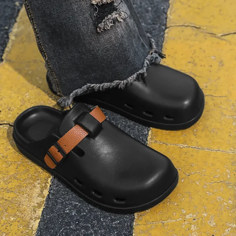 

New 2025 Design Large Size Men's Set Wear Convenient and Comfortable Quick Dry Wear Wear Color Fashion Breathable Slippers