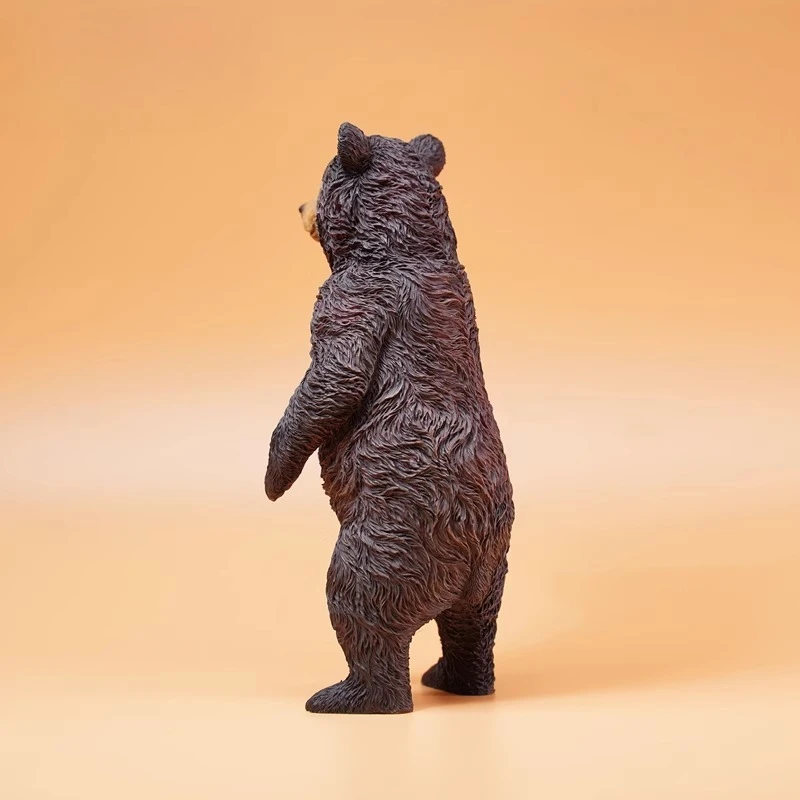 JXK Model Zwierzęcia - Mały Brązowy Niedźwiedź z Żywicy, Skala 1/6, Idealny do Figur 12-calowych, Dekoracja Scen, Kolekcjonerski