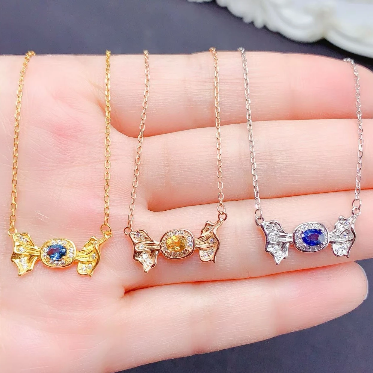 

Ювелирные изделия CoLife: Серебряный кулон 925 пробы с сапфиром и сертификатом, натуральный топаз 4*3 мм, подвеска из натурального цитрина, серебряные украшения