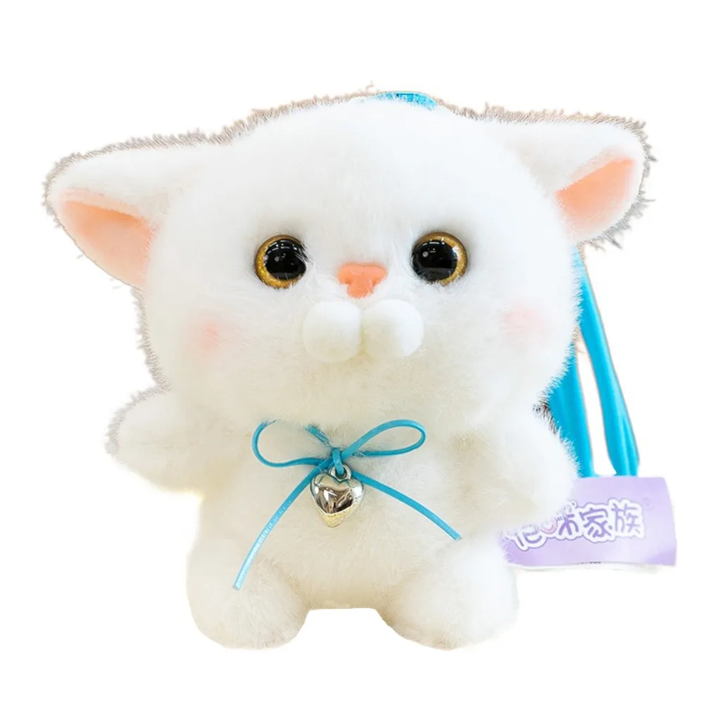 

Cute Furry Kitten Doll Keychain Fluffy Animal Cat Doll Pendant Soft Cartoon Cat Plush Toy Keychain Kids Gifts