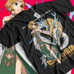 The Legend of T-shirt Link To The Past Graphic Print Black Shirt All Size