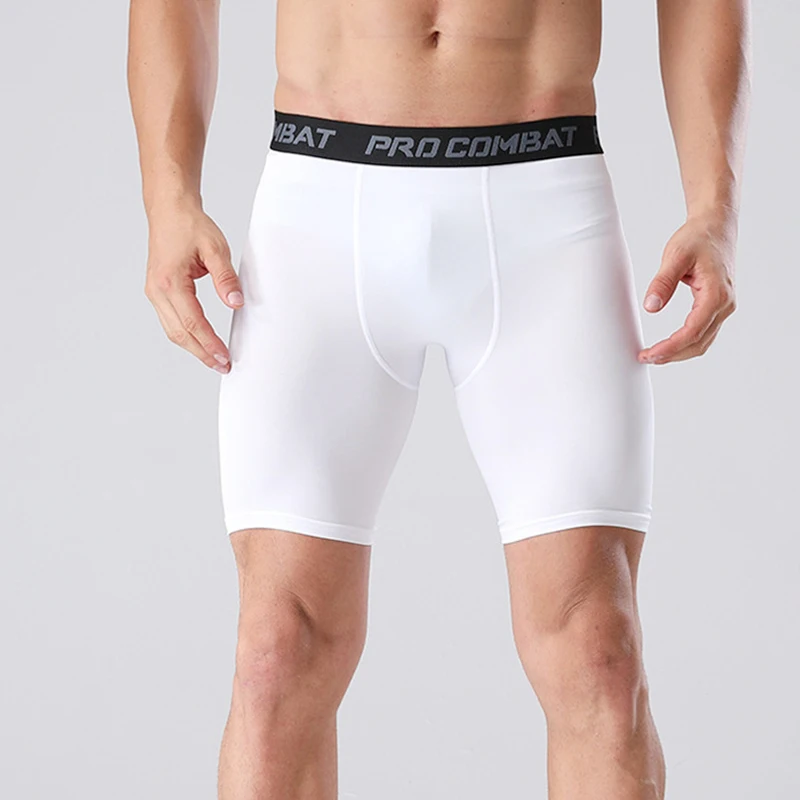 Men's Leggings Compression Pants Sports Leggings Basketball Quarter Shorts Quick Drying Running Training Stretch Fitness Pants image 5