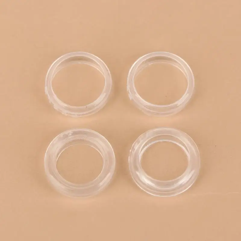 1 par de tapones de cabeza plana de alta definición serie ST, fundas de silicona líquida totalmente transparentes de grado médico