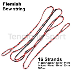 Archery Bowstring 16 Strands Suitable for 48/54/58/60/62/64/66/68/70 In Traditional Longbow Recurve Bow String