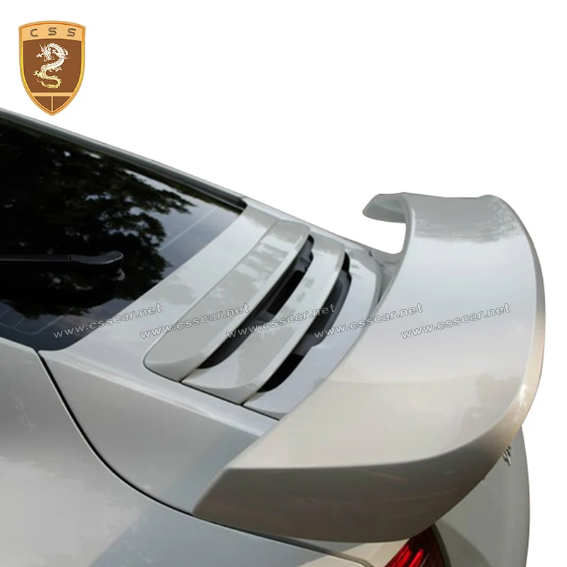 Fashion FRP rear wing spoiler For Porsche 911 991 Carrera model Techart style high rear tail wing car trunk spoilers decoration