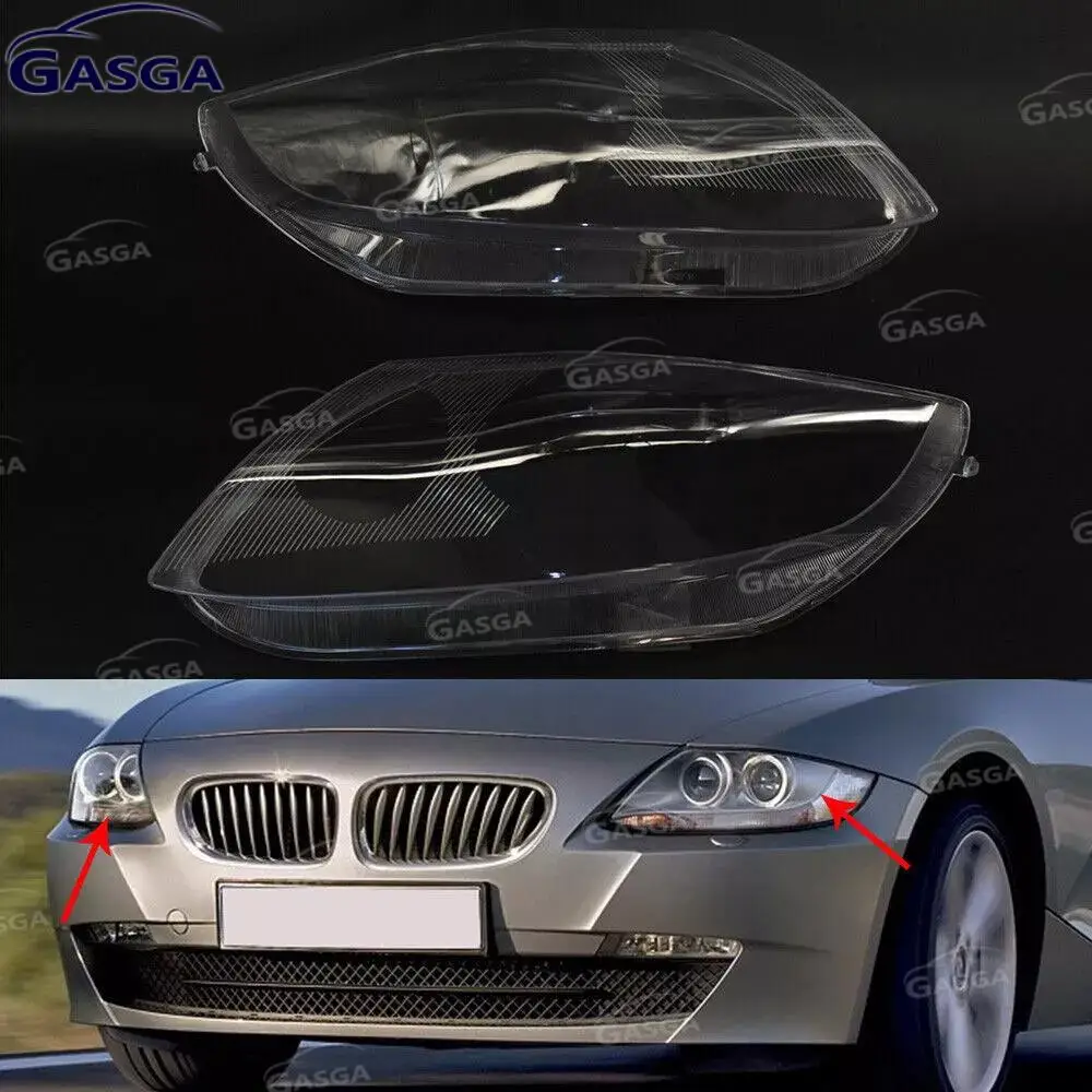 

Стеклянная крышка объектива автомобильной фары, крышка абажура для BMW Z4 E85 E89 2003-2008, корпус фары, прозрачный абажур