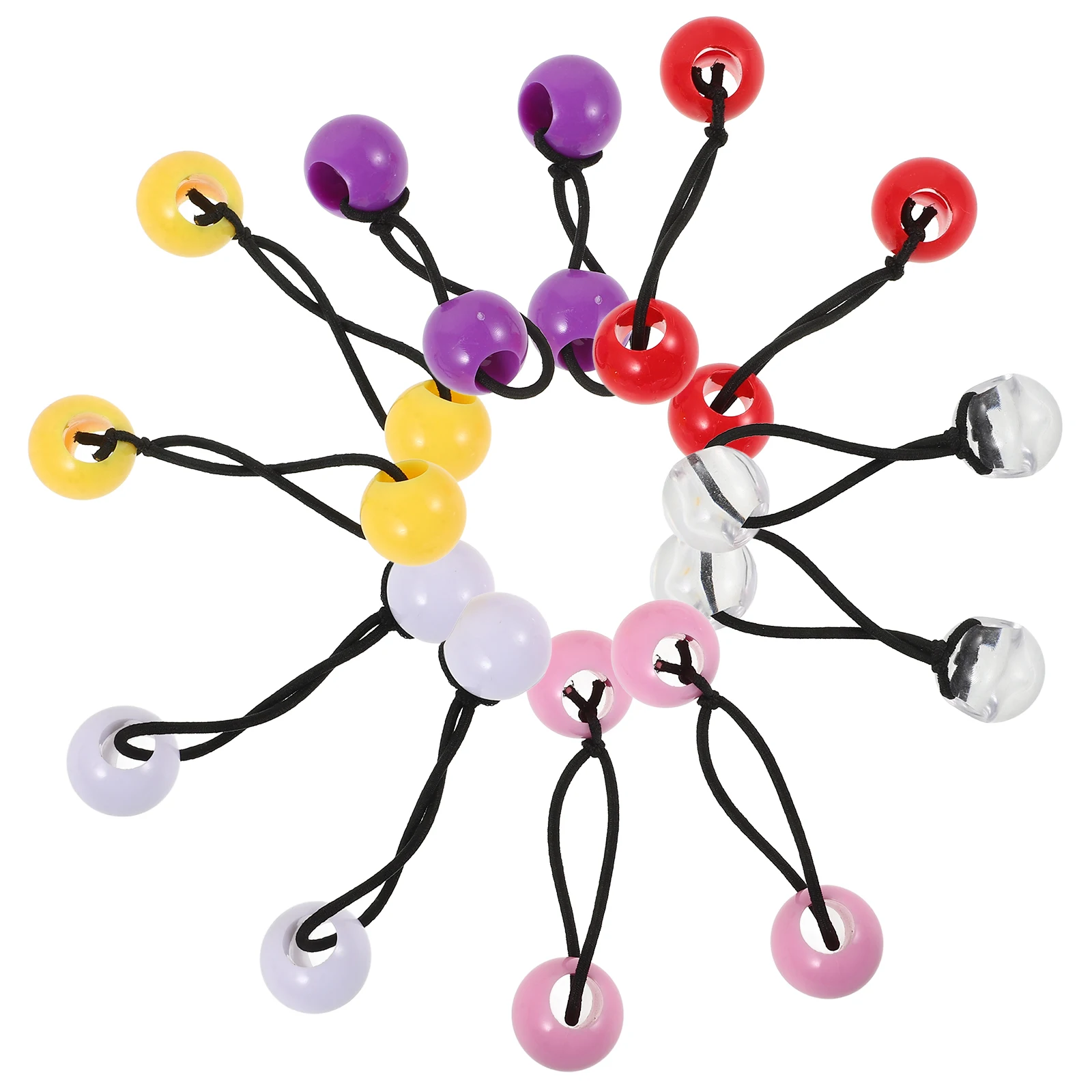 

20 Pcs Children Accessories Elastic Ponytail Holder Girls Ties Double Balls Rope Kids Hair Ropes Hair Tie Gifts