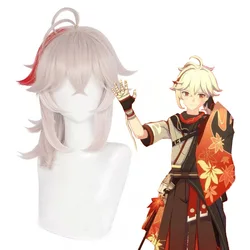 Kazuha Cosplay Wig Kazuha Genshin Impact Long Wigs Heat Resistant Hair Halloween Kaedehara Kazuha Cosplay Wigs