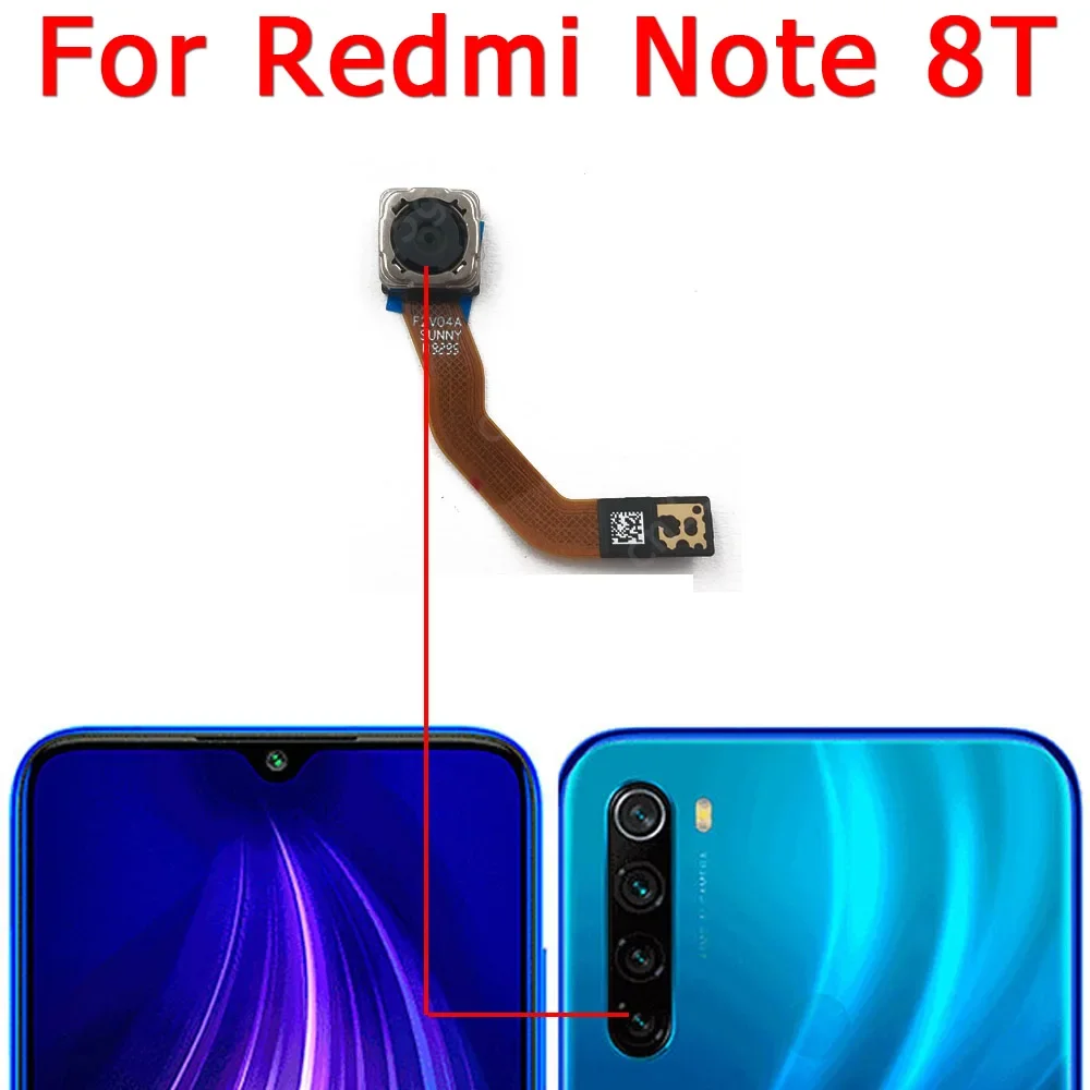 Front Rear Back Camera For Xiaomi Redmi Note 8T 8 T Main Facing Frontal Selfie Camera Module Replacement Spare Parts