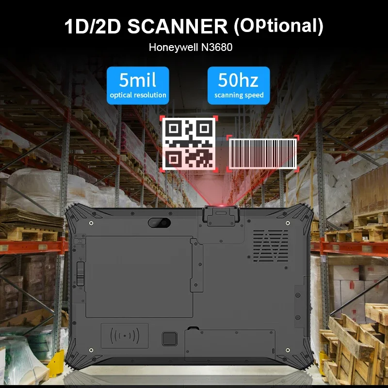 IN STOCK Fingerprint Industrial Rugged Tablet 10.1 Inch Win11 Sunlight Readable Big Battery 1920*1200 Tablet PC USB 3.0 Waterpro