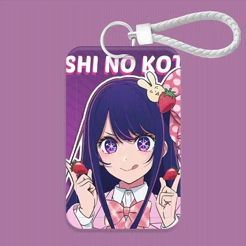 Oshi No Ko Hoshino Ai Anime Card Cover Anime Figure Akua Ruby Kana Portable Card Holder Credit Bus Protective Card Sleeve Gift