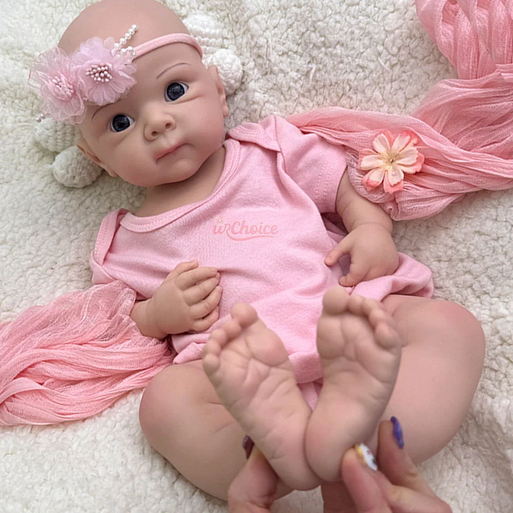 Christmas Gift 19Inch Baby Girl Bettie Full Body Soft Silicone Reborn Doll Realistic 3D Skin Washable Rebirth Bebe Collection