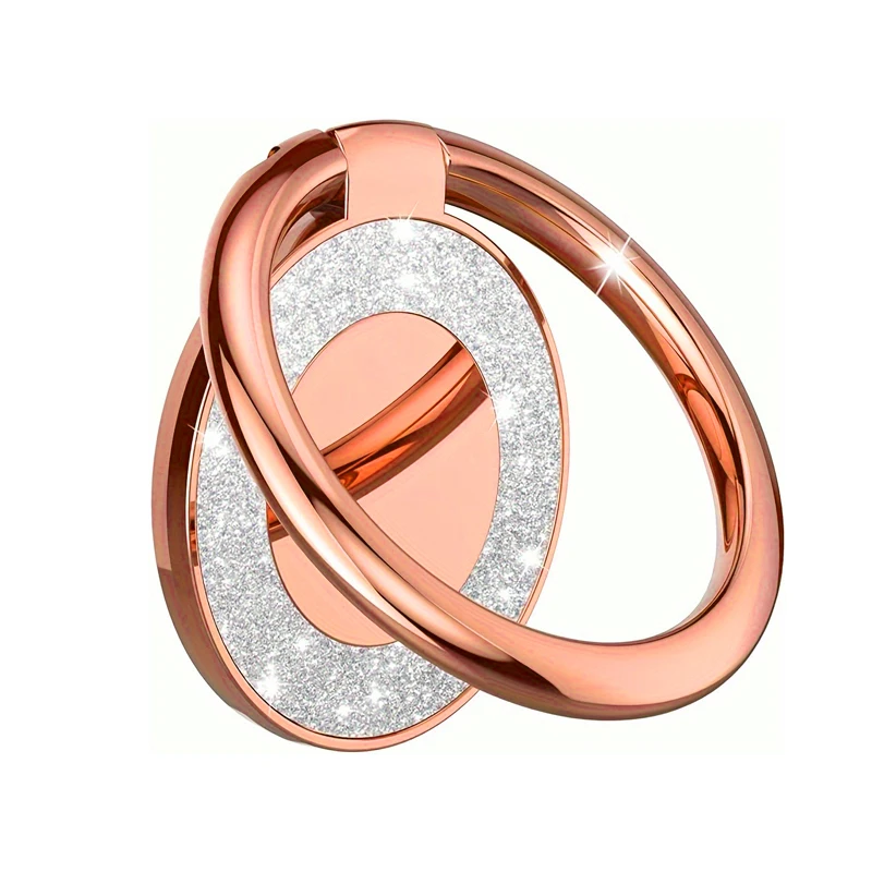 

Fashion Bling Finger Ring Phone Holder Back Sticker Stand Mobile Phone Accessories Portable Ring Bracket for Xiaomi iPhone 14 15