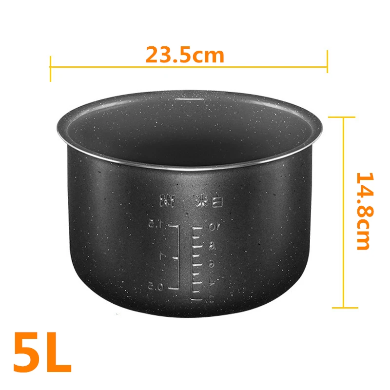 Rice Cooker Liner 5L Natural ceramic oil maifan stone non-stick cooker thickened rice cooker inner liner only suit Midea