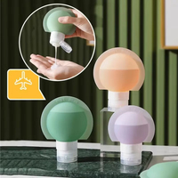 3Pcs/set 60ml Travel Silicone Bottle Set Lotion Toner Cream Shampoo Makeup Sample Empty Storage Bottle Portable Container Tool